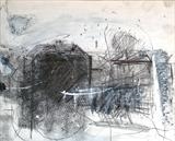 At the Back 2 by Jeremy Scrine, Drawing, Graphite and Gouache on Gesso