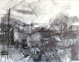 At the Back 3 by Jeremy Scrine, Drawing, Graphite and Gouache on Gesso