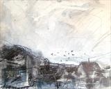 At the Front 2 by Jeremy Scrine, Drawing, Graphite and Gouache on Gesso