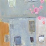 Still life with cups 1 by Jeremy Scrine, Painting, Oil on canvas