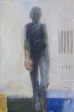 Walking Man 1 by Jeremy Scrine, Painting, Oil on canvas