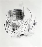 pond 1 by Jeremy Scrine, Drawing, Charcoal on Paper