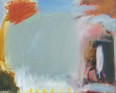 Pain au Chocolat sur la Plage by Jeremy Scrine - Painting  Oil on Board